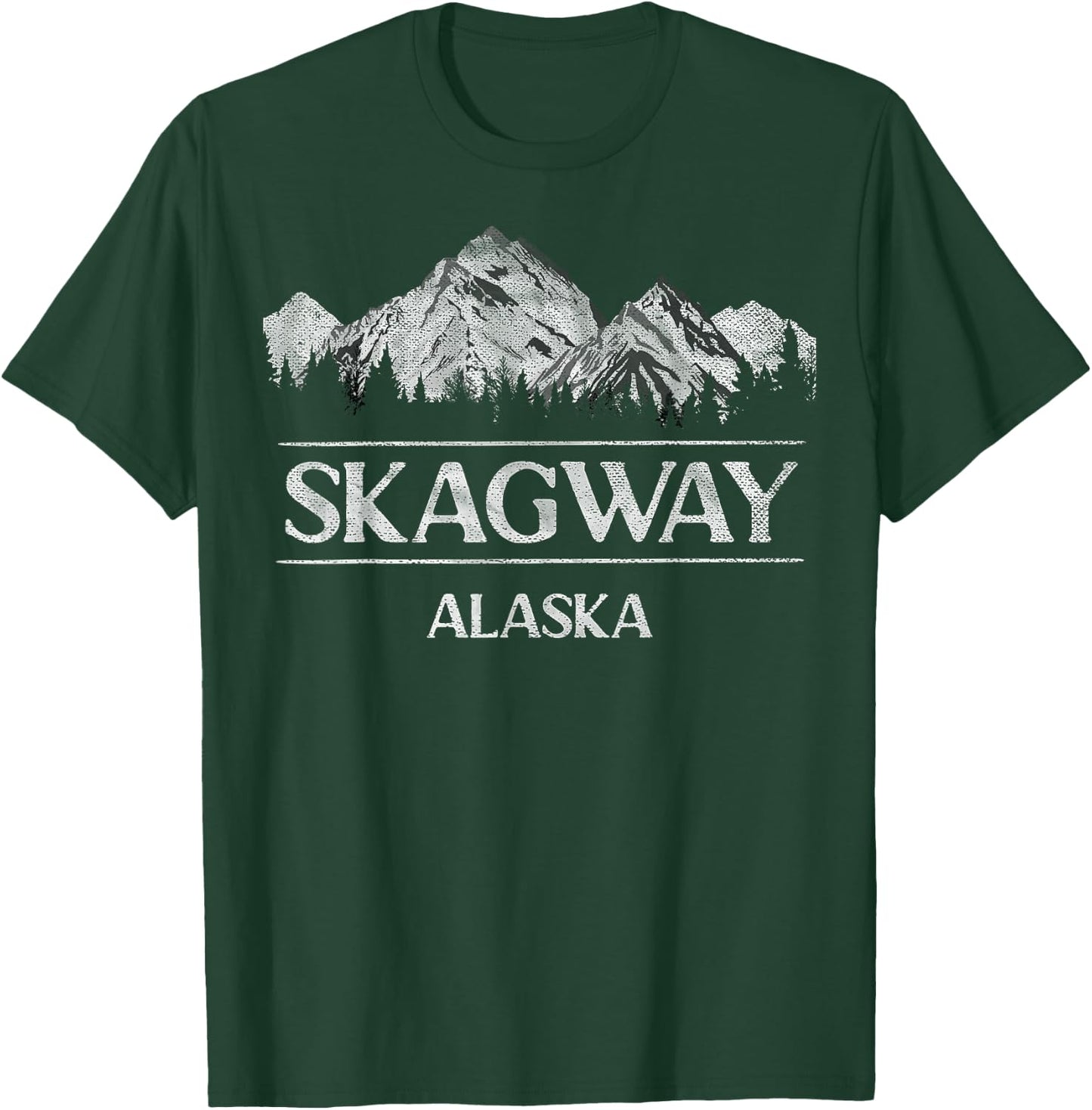 Skagway Alaska Alaskan Wildlife Roadtrip Vacation T-Shirt - T-Shirt | Forest