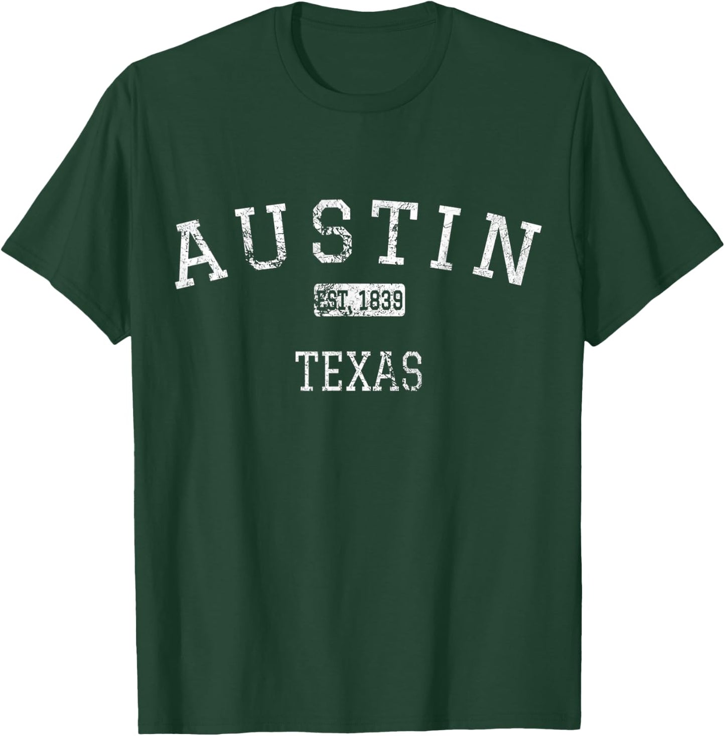 Austin Texas TX Vintage T-Shirt - T-Shirt | Forest
