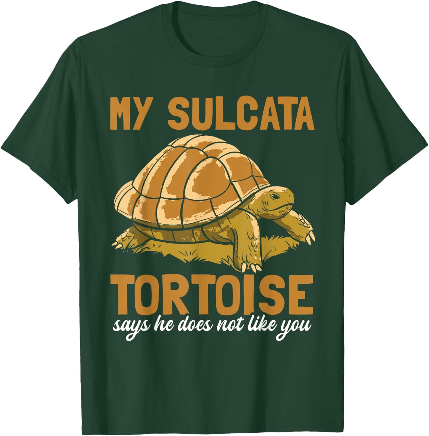 Sulcata Tortoise Funny Turtle African Wild animal Souvenir T-Shirt - T-Shirt | Forest