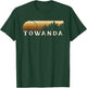 Towanda, PA Vintage Evergreen Sunset Eighties Retro T-Shirt - T-Shirt | Forest