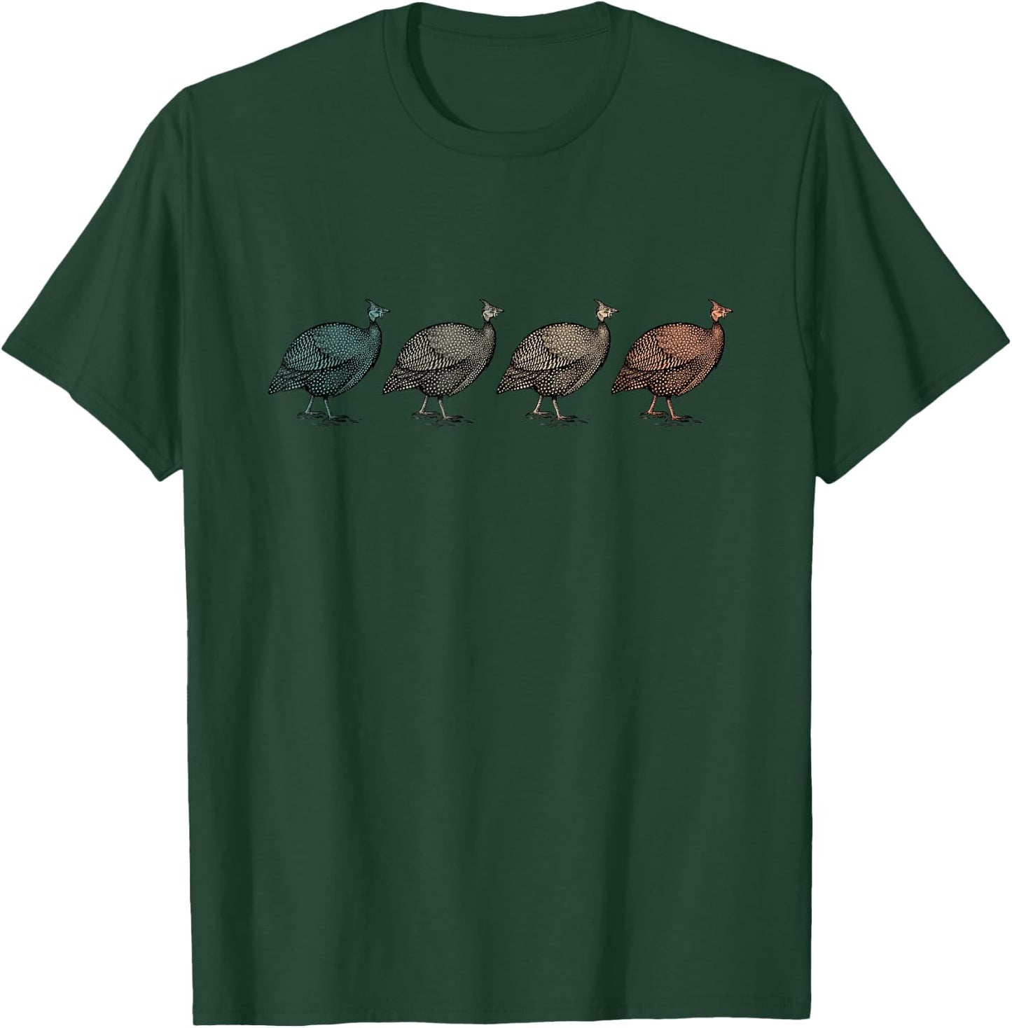 Guinea Fowls | Birds Lover | Birdwatching T-Shirt - T-Shirt | Forest
