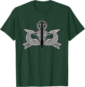 US Special Forces USASOC Jumpmaster Airborne Wings T-Shirt - T-Shirt | Forest
