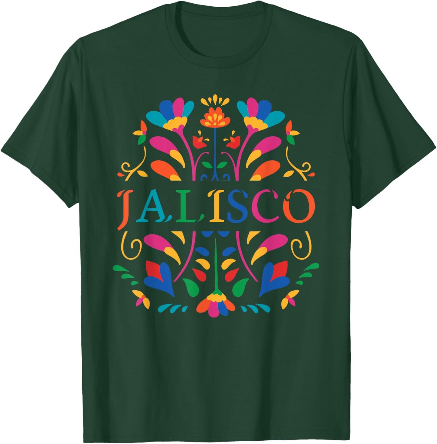 Jalisco Shirt, Estado de Jalisco, Jalisco Otomi Mexico T-Shirt - T-Shirt | Forest