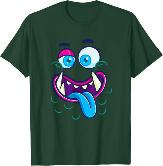 Cute Monster Face Halloween Group Costume T-Shirt - T-Shirt | Forest