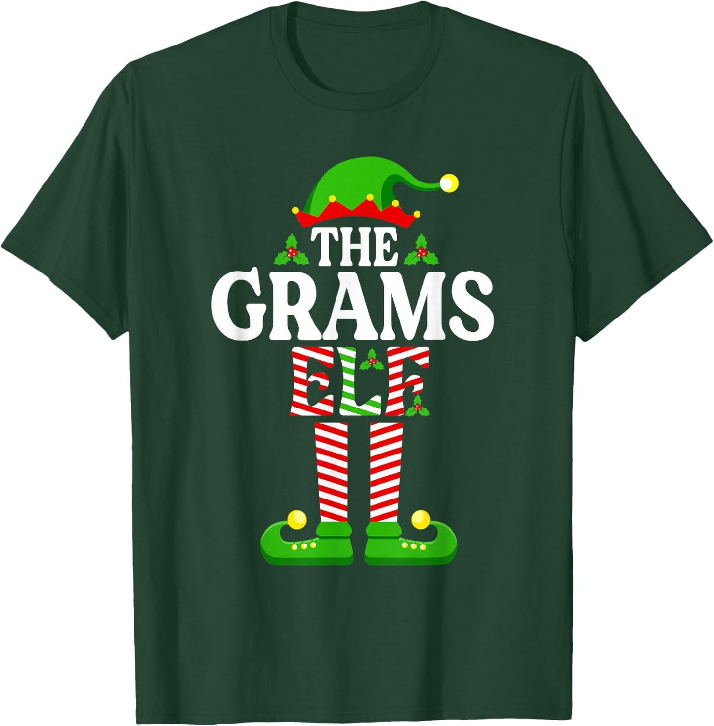 I'm The Grams Elf Shirt Funny Christmas Family Matching T-Shirt - T-Shirt | Forest