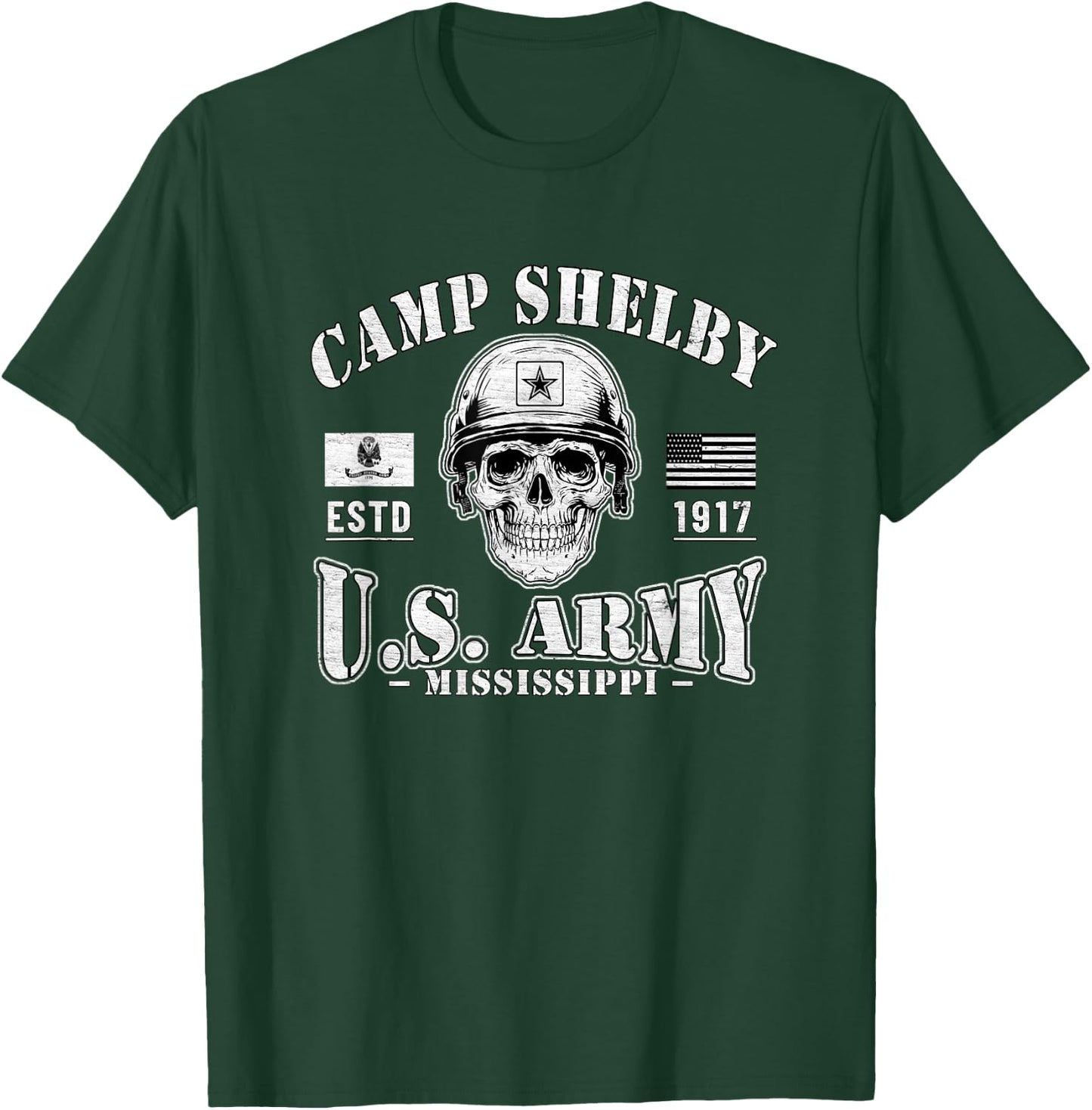 Camp Shelby Mississippi Military Base Gifts T-Shirt - T-Shirt | Forest