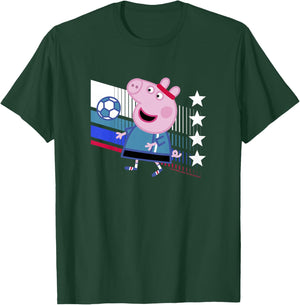 Peppa Pig George Pig Football Soccer T-Shirt - T-Shirt | Forest