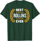 Best Rollins Ever with Five Stars Name Rollins T-Shirt - T-Shirt | Forest
