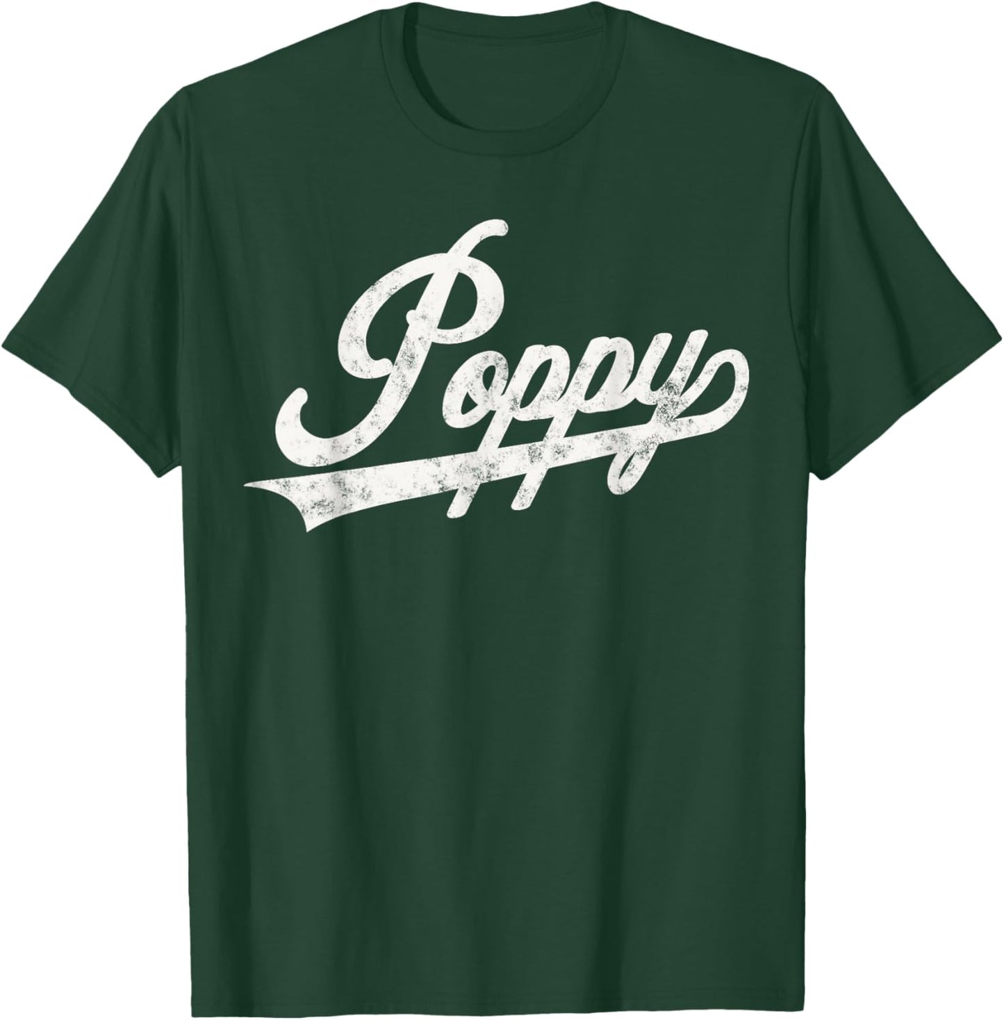 Poppy Retro Style Father’s day Gift Papa Grandpa T-Shirt - T-Shirt | Forest