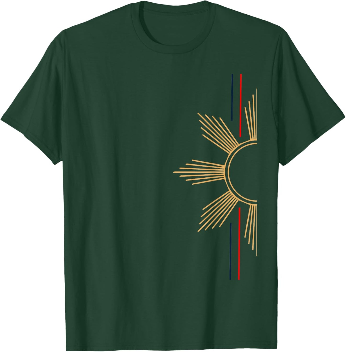 Minimalist Filipino Sun T-Shirt - T-Shirt | Forest