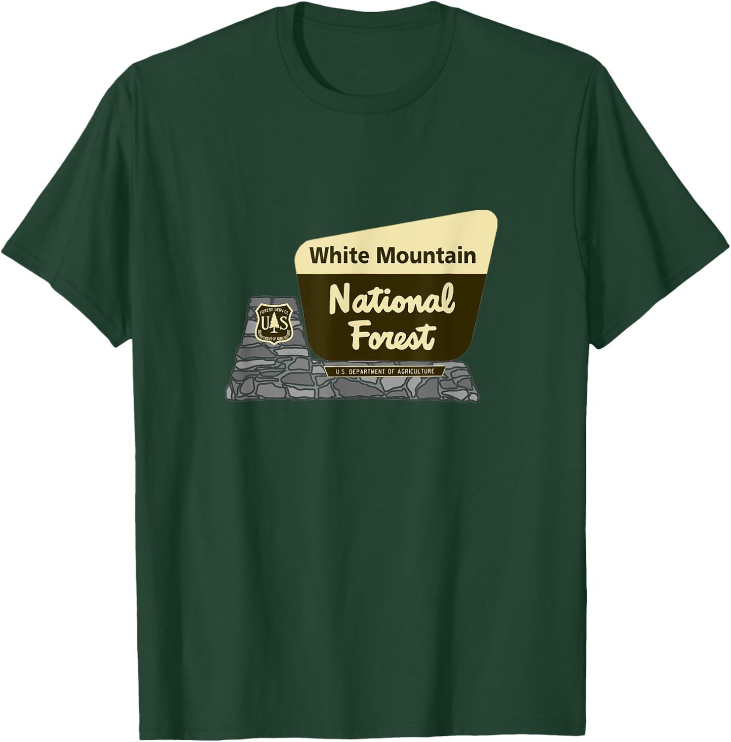White Mountain National Forest Welcome Sign T-Shirt - T-Shirt | Forest