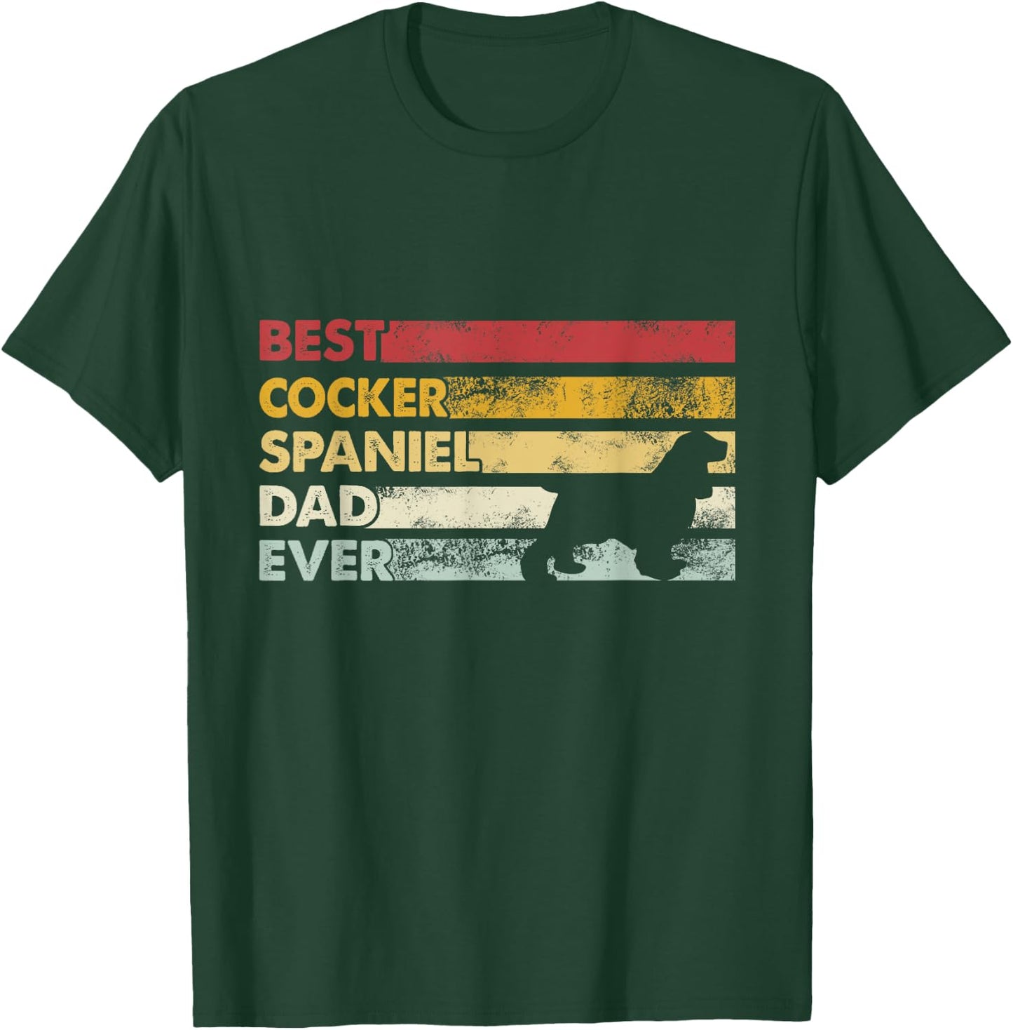 Best Dog Dad Ever - Father Cocker Spaniel T-Shirt - T-Shirt | Forest