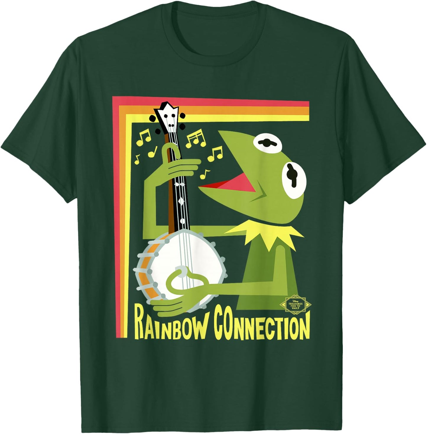 Disney The Muppet Movie Kermit Rainbow Connection Stylized T-Shirt - T-Shirt | Forest