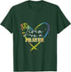 Livin' on a prayer leopard heart Christian proverb 31 women T-Shirt - T-Shirt | Forest