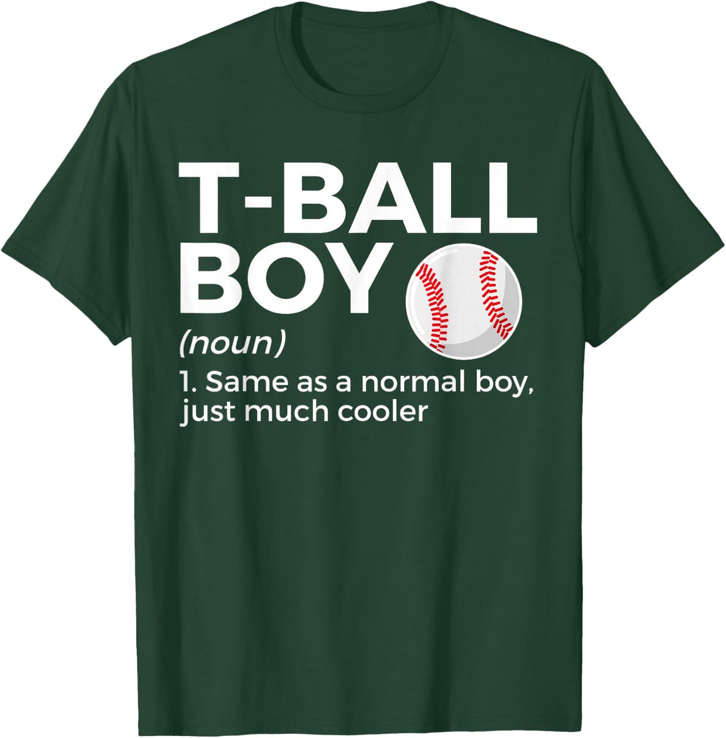 Teeball Boy Definition T-Ball T-Shirt - T-Shirt | Forest