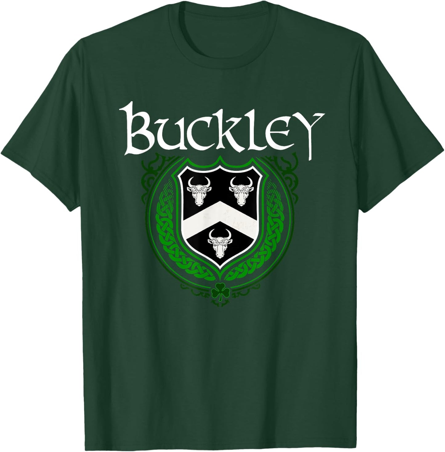 Buckley Surname Irish Clan Tartan Badge Ireland T-Shirt - T-Shirt | Forest