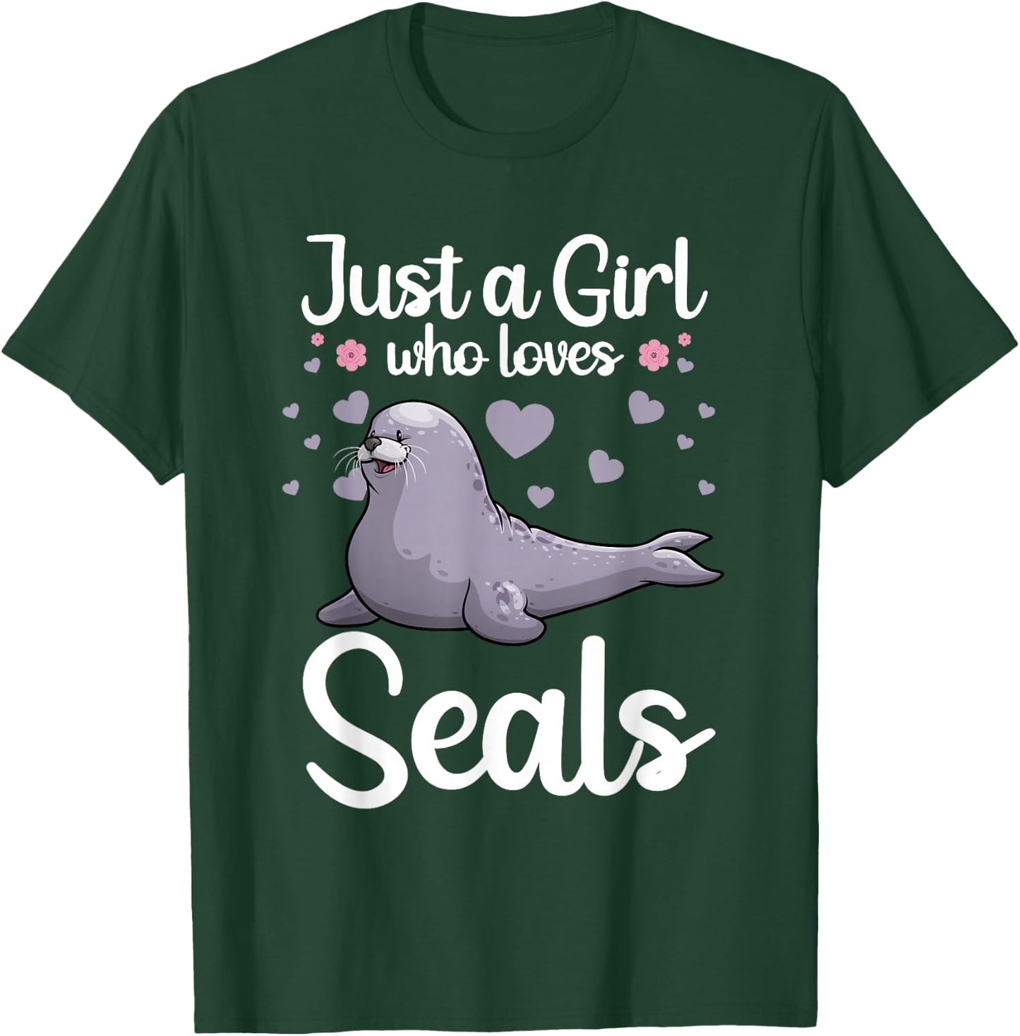 Cool Seal Art Women Sea Animal Lover Ocean Zookeeper T-Shirt - T-Shirt | Forest
