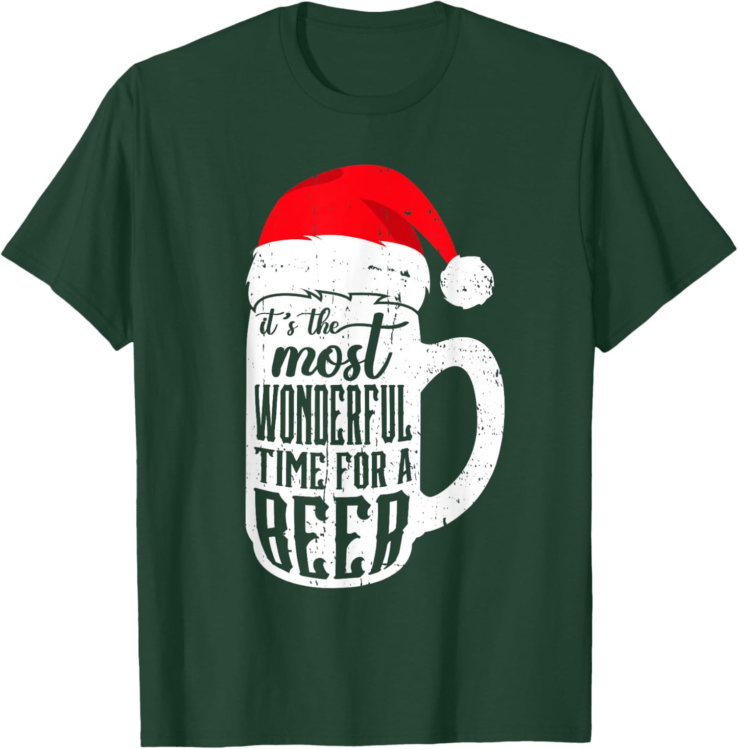 Most Wonderful Time For A Beer Christmas Drinking Costume T-Shirt - T-Shirt | Forest