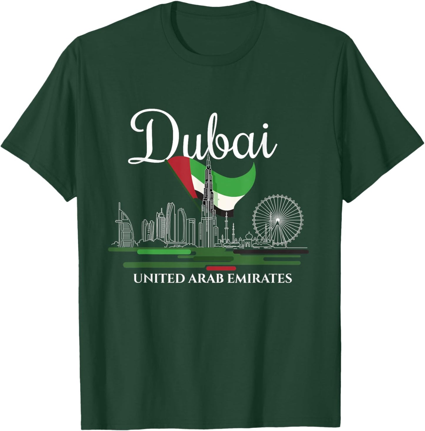 Dubai United Arab Emirates UEA quotes and designs T-Shirt - T-Shirt | Forest
