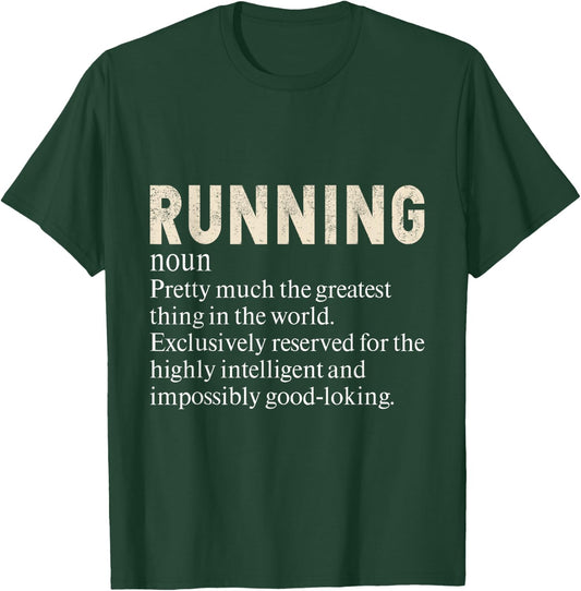 Running Funny Definition For Runners Love To Run T-Shirt - T-Shirt | Forest
