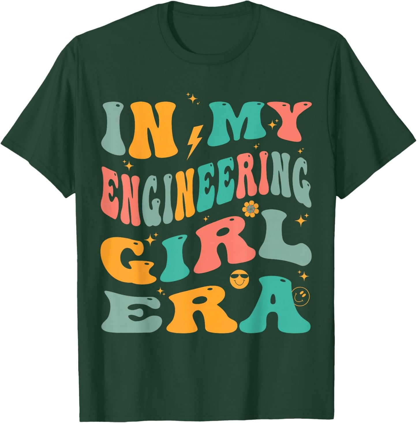 In My Engineering Girl Era Groovy Engineer T-Shirt - T-Shirt | Forest