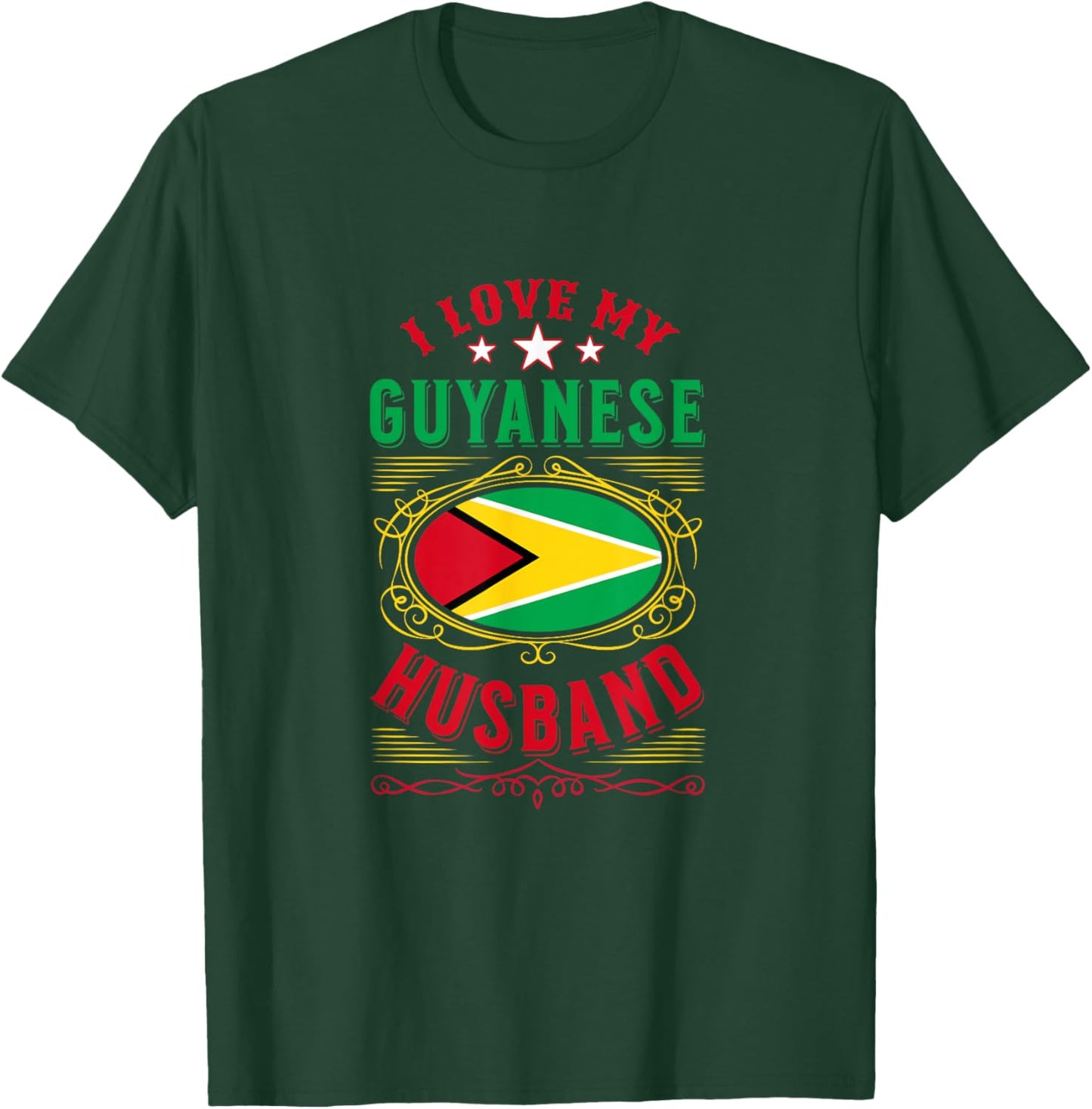 I love my Guyanese husband T-Shirt - T-Shirt | Forest