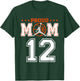 Custom Number 12 Proud Basketball Mom Personalized Sport Lov T-Shirt - T-Shirt | Forest