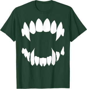 Vampire Fangs Occult Dark Grunge Bite Goth Aesthetic Teeth T-Shirt - T-Shirt | Forest