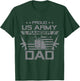 Proud US Army Ranger Dad Flag American USA Military T-Shirt - T-Shirt | Forest