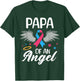 Papa of Angel Pregnancy and Infant Loss Awareness Memorial T-Shirt - T-Shirt | Forest