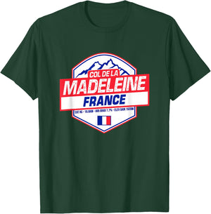Col de la Madeleine Cycling In France Road Cyclist T-Shirt - T-Shirt | Forest