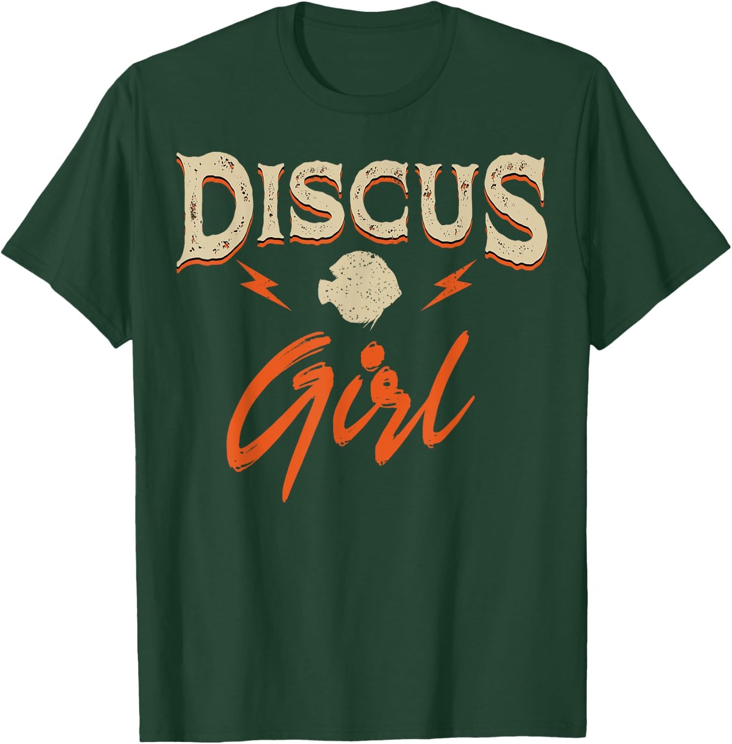 Discus Fish Girl Fishkeeper Breeder Aquarist Ichthyologist T-Shirt - T-Shirt | Forest