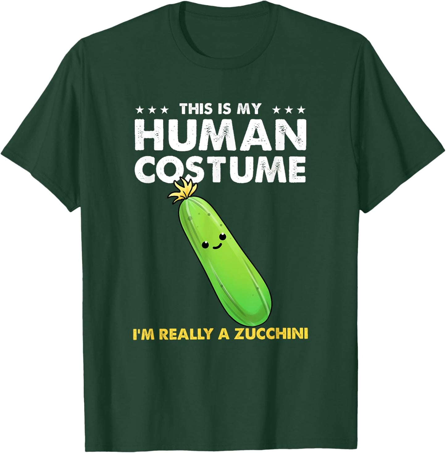 This Is My Human Costume Zucchini Halloween T-Shirt - T-Shirt | Forest