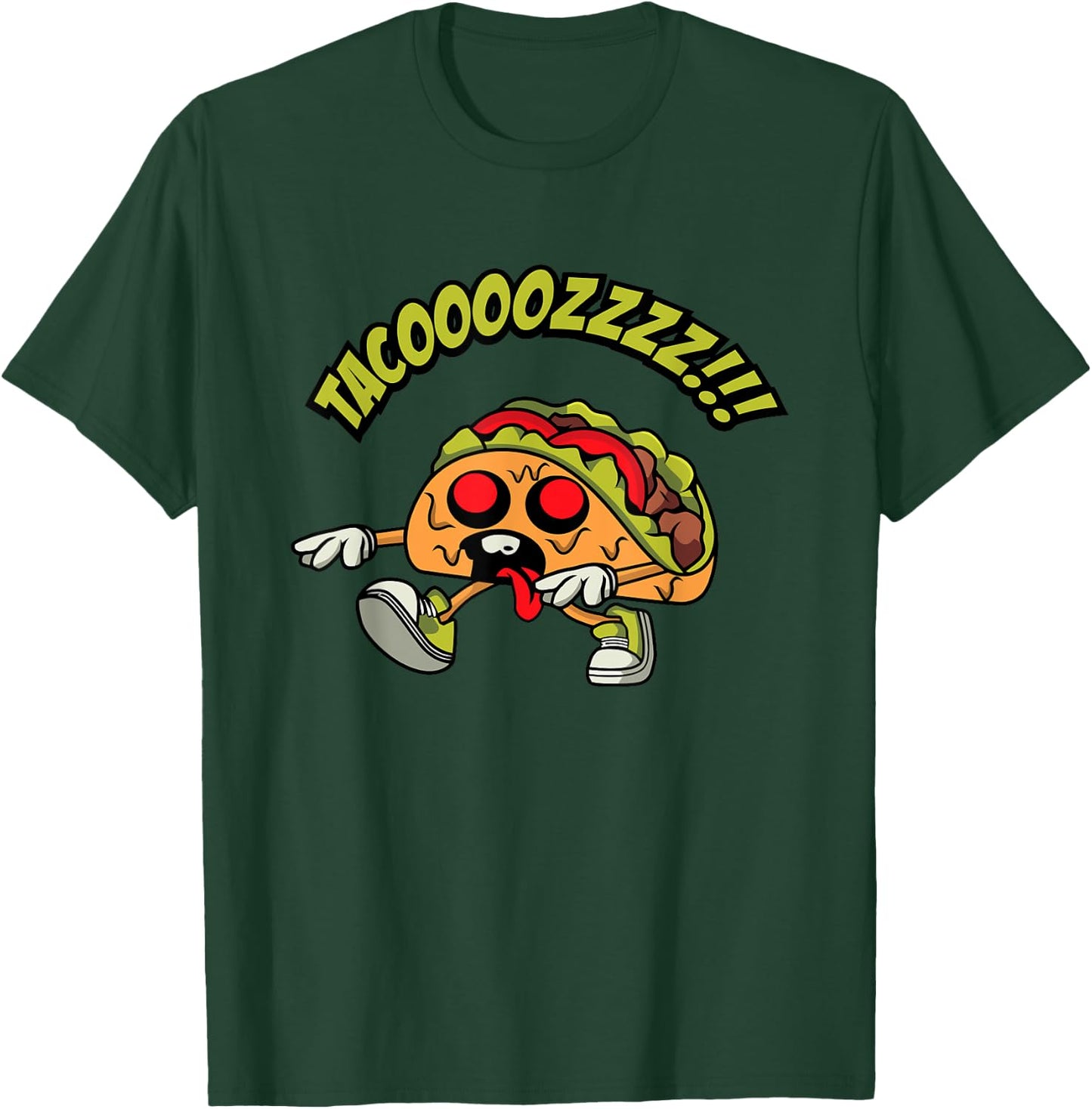 Zombie Taco, Tacos Lover, Foodie Fan, Funny Taco Zombie T-Shirt - T-Shirt | Forest