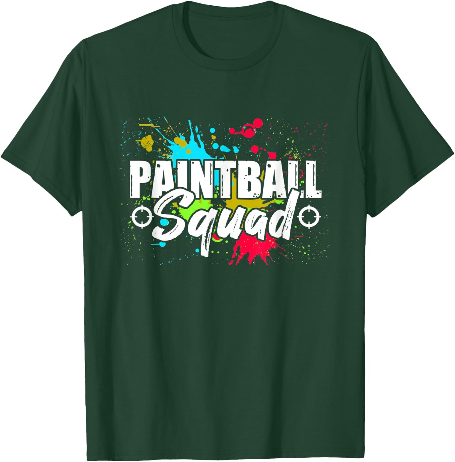 Paintball Player Splatter Paintball Gamer Saying T-Shirt - T-Shirt | Forest