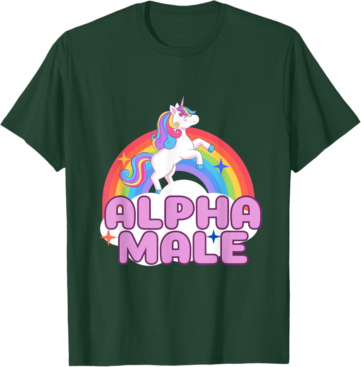 Alpha Male Unicorn T-Shirt - T-Shirt | Forest