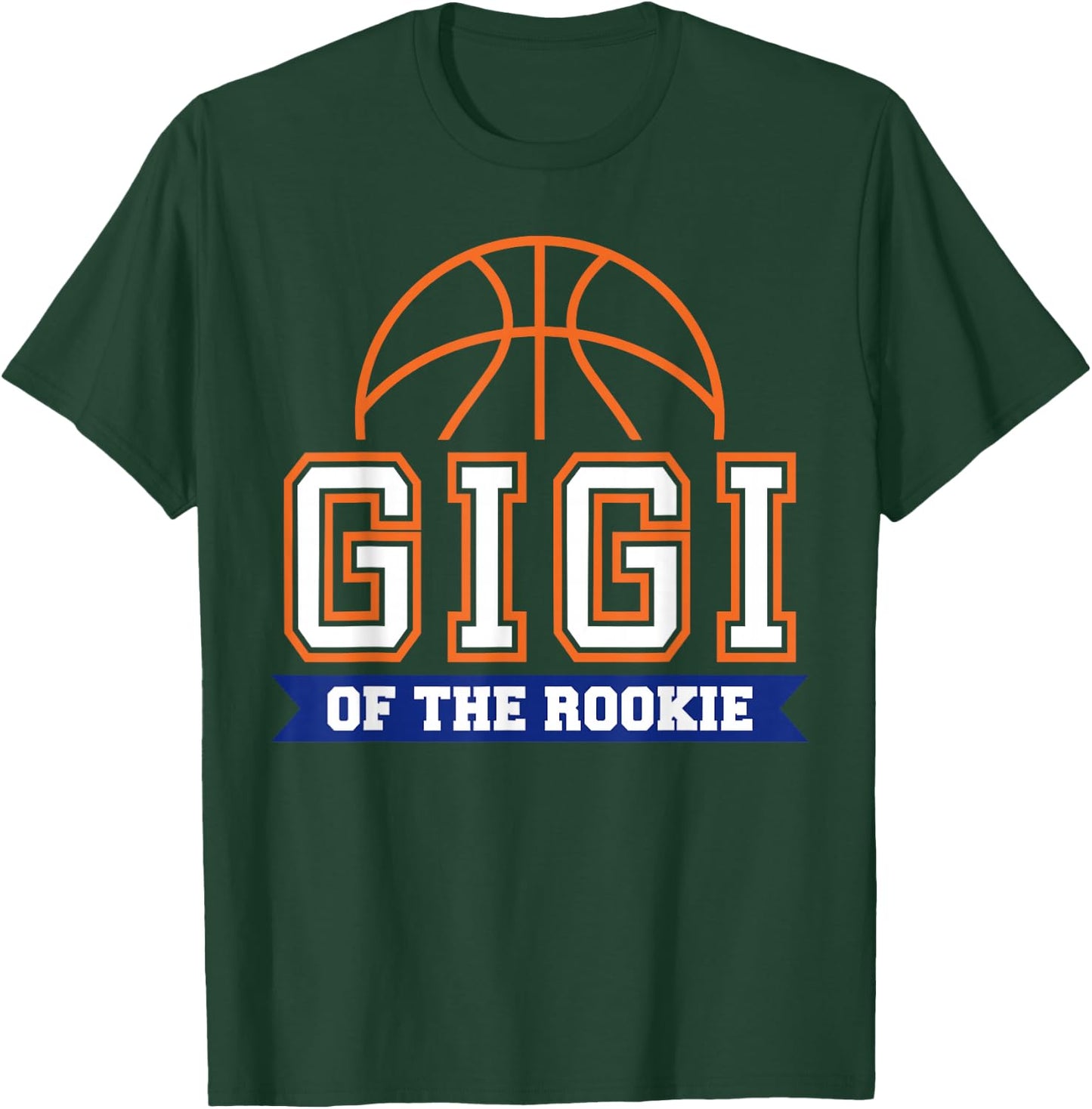 Gigi of Rookie 1st Birthday Basketball Theme Matching Party T-Shirt - T-Shirt | Forest