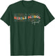 Funny Middle School Squad Retro Groovy Design For Teachers T-Shirt - T-Shirt | Forest