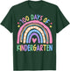 100th Day of Kindergarten Teacher Kids 100 Days Smarter T-Shirt - T-Shirt | Forest