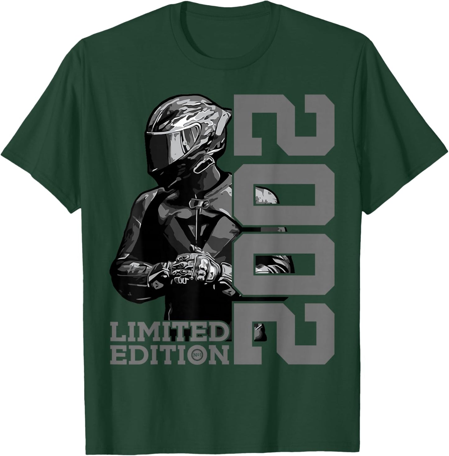 Limited Edition 2002 BIKER MOTORCYCLE 23rd BIRTHDAY T-Shirt - T-Shirt | Forest