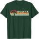 Scott Surname 80s 90s Vintage Sunset with Palm Trees T-Shirt - T-Shirt | Forest