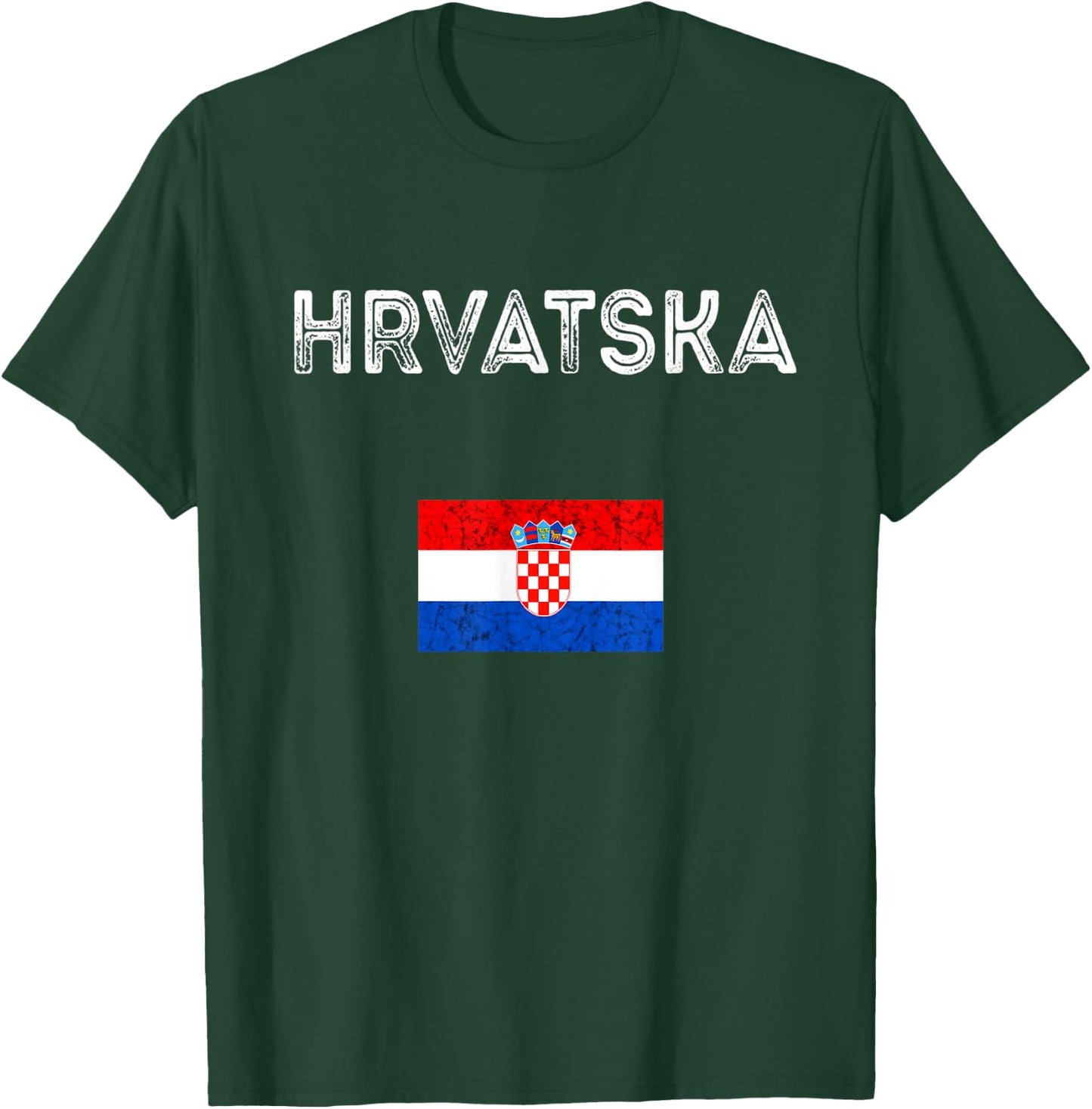 Hrvatska Croatia Croatian Flag Croatian Pride Croatian Roots T-Shirt - T-Shirt | Forest