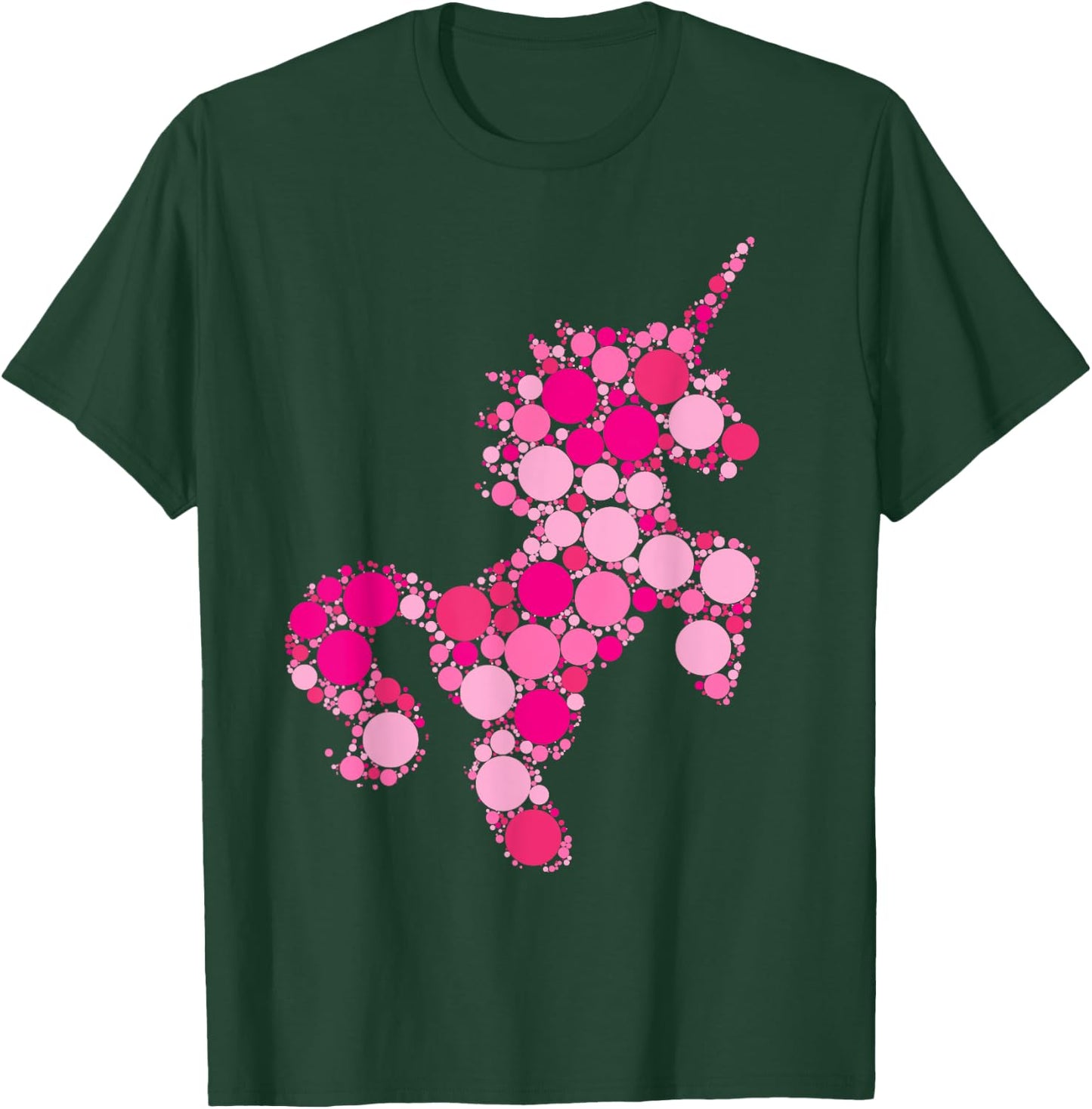 Pink Polka Dot Unicorn International Dot Day shirt Kids Girl T-Shirt - T-Shirt | Forest