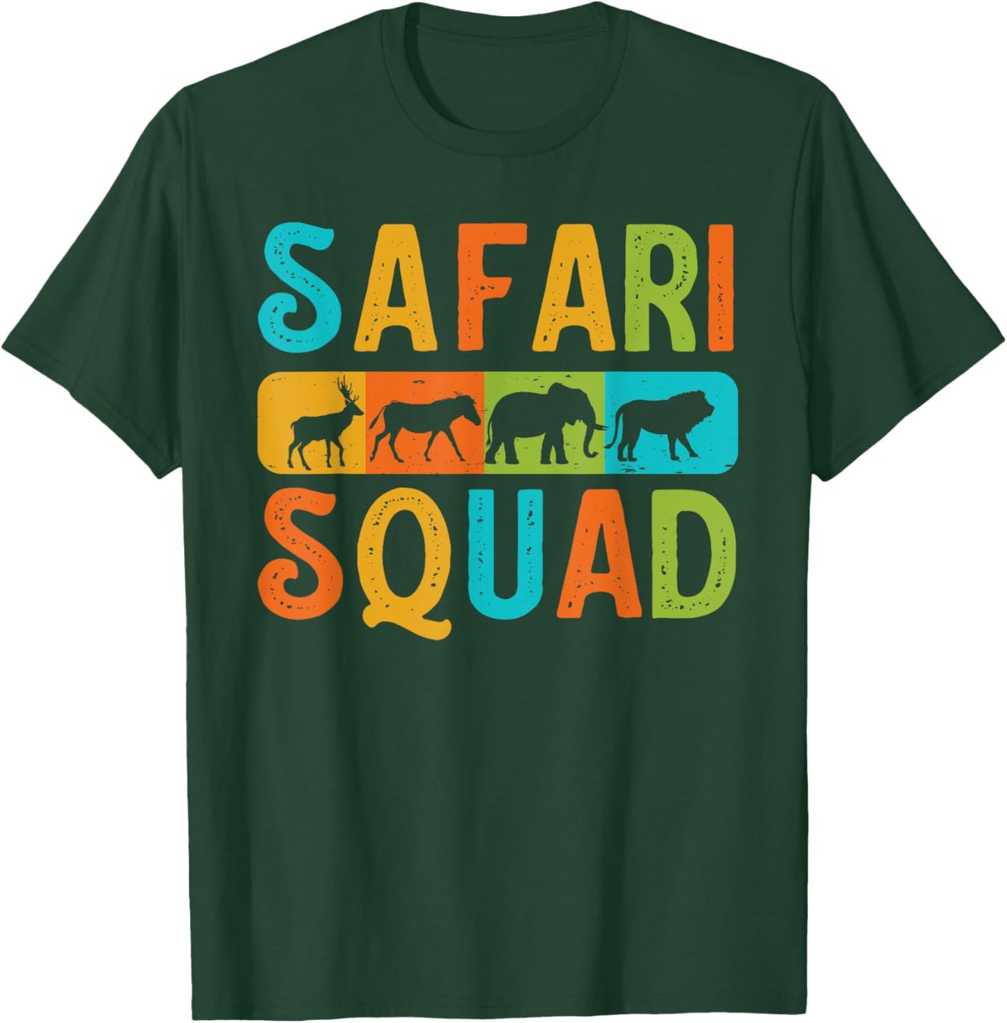 Safari Squad African Animal Lover Family Vacation Trip T-Shirt - T-Shirt | Forest