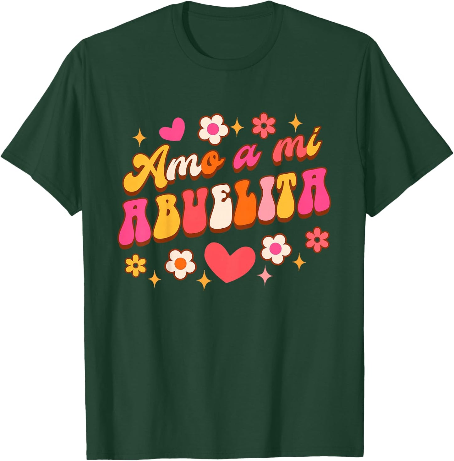 Kids Funny Spanish Grandma Mother’s Day Amo A Mi Abuelita T-Shirt - T-Shirt | Forest