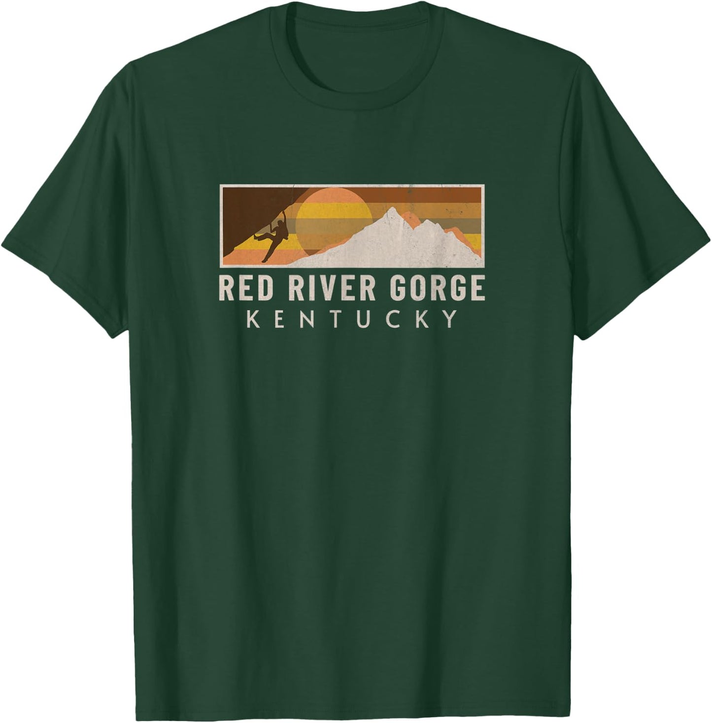 Red River Gorge Rock Climbing Boulderer Mountain Climber T-Shirt - T-Shirt | Forest