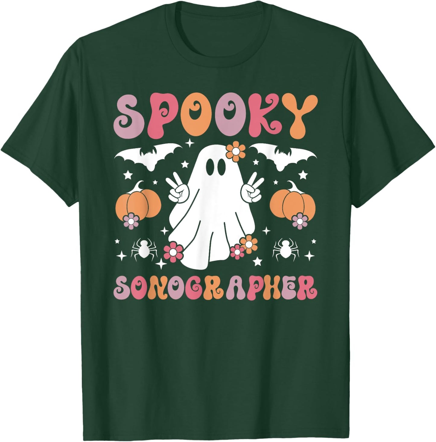 Spooky Sonographer Halloween Sonography T-Shirt - T-Shirt | Forest