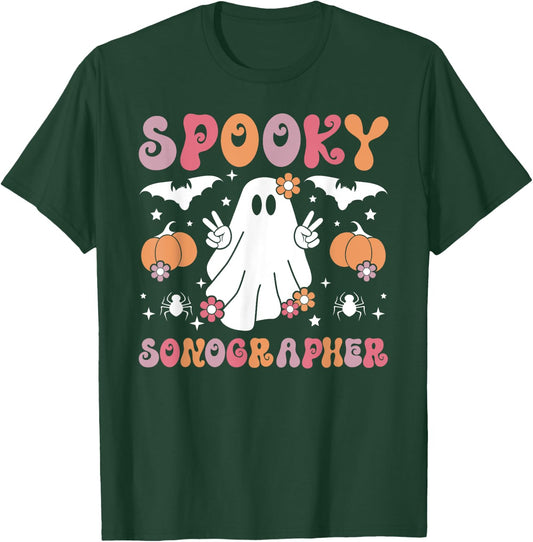 Spooky Sonographer Halloween Sonography T-Shirt - T-Shirt | Forest