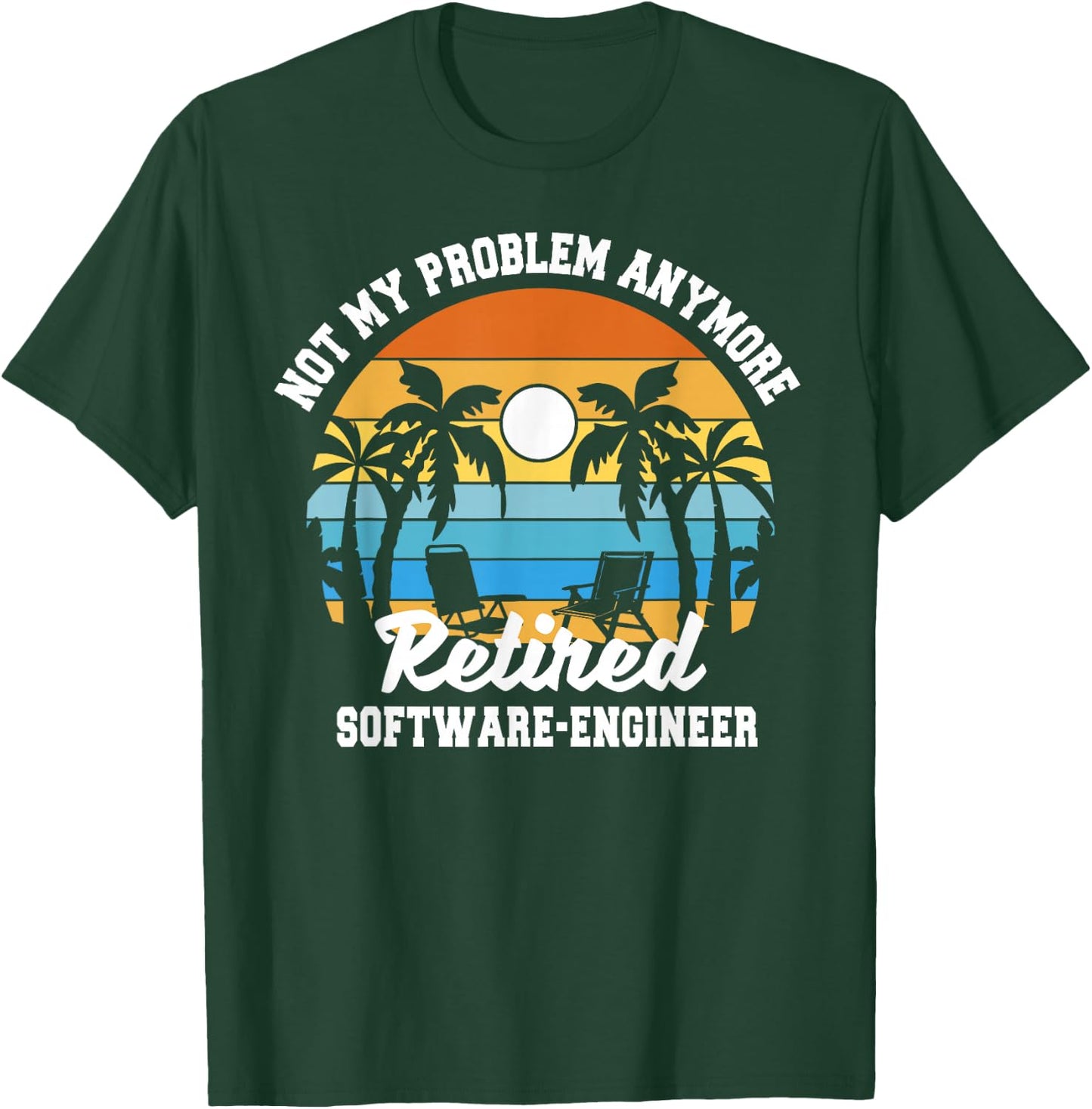 Retirement Gift Retired Software Engineer T-Shirt - T-Shirt | Forest