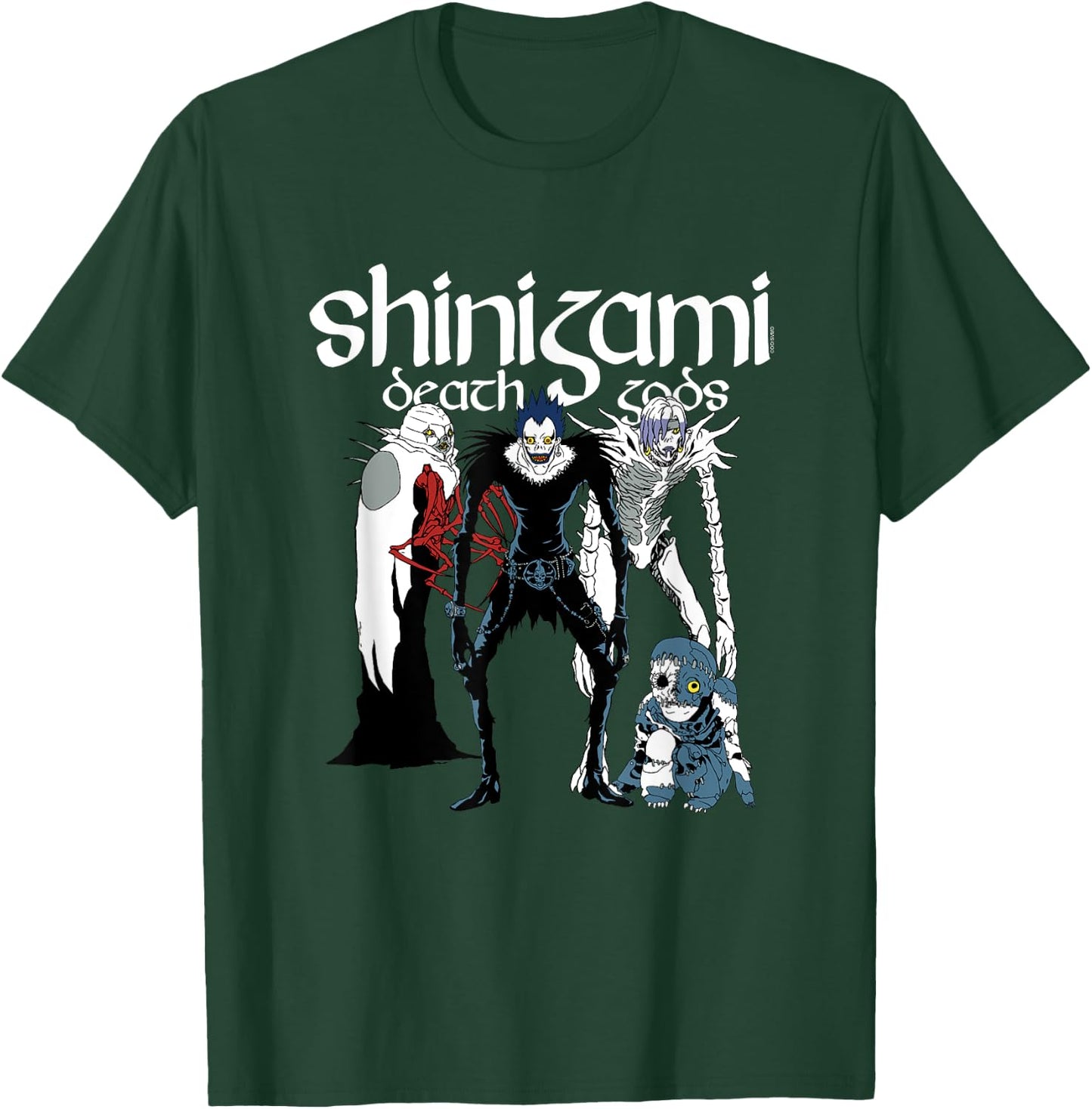 Death Note Shinigami Character Group Anime T-Shirt - T-Shirt | Forest